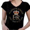 Queens Platinum Jubilee V2 Women V-Neck T-Shirt