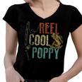 Reel Cool Poppy Funny V2 Women V-Neck T-Shirt