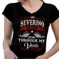 Severino Name Shirt Severino Family Name V2 Women V-Neck T-Shirt