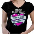 Too Clumsy To Be Around Fragile Masculinity 215 Shirt Women V-Neck T-Shirt