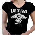 Ultra Maga Make America Great Again Proud Ultra Maga Ultra Maga Funny Women V-Neck T-Shirt