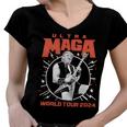 Ultra Maga Trump 2024 Tshirt Heavy Metal World Tour Women V-Neck T-Shirt