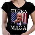 Ultra Maga Ultra Maga Funny Ultra Maga 2024 Ultra Maga And Proud Of Itultra Maga Proud Women V-Neck T-Shirt