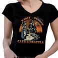 Visit Scenic Castle Dracula 220 Trending Shirt Women V-Neck T-Shirt