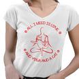 All I Need Is Love And Yoga And A Cat Lovers Gift For Yoga Lovers Red Women V-Neck T-Shirt