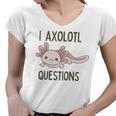 Axolotl I Axolotl Questions Cute Animal Mexican Walking Fish Women V-Neck T-Shirt