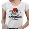 Blackbeards Bar Grill Women V-Neck T-Shirt