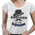 Brother Of The Groom Matching Bridal Party For Family Women V-Neck T-Shirt