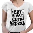 Eat Sleep Cute Repeat Graphic Design For Babys Women V-Neck T-Shirt