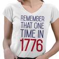 Fourth Of July Remember 1776 Funny 744 Shirt Women V-Neck T-Shirt