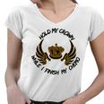 Hold My Crown While I Finish My Chemo V5 Women V-Neck T-Shirt