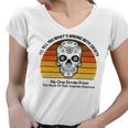 Official Wrong Society Drink From The Skull Of Your Enemies V2 Women V-Neck T-Shirt