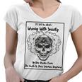 Official Wrong Society Drink From The Skull Of Your Enemies Women V-Neck T-Shirt