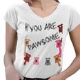 Official You Are Pawsome Women V-Neck T-Shirt