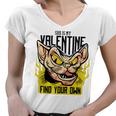 She Is My Valentine Cat Women V-Neck T-Shirt