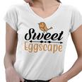 Sweet Eggscape Women V-Neck T-Shirt