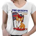 The Queen’S Platinum Jubilee 1952-2022 Corgi Union Jack Women V-Neck T-Shirt