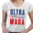 Ultra Maga Donald Trump Great Maga King Women V-Neck T-Shirt