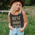 Best Aunt Ever Leopard Print Funny Mothers Day For Auntie Unisex Tank Top
