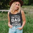 Best Dad And Stepdad Cute Fathers Day Gift From Wife V2 Unisex Tank Top