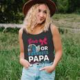 Burnouts Or Bows Papa Loves You Gender Reveal Party Baby Unisex Tank Top