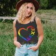 Butterfly Heart Rainbow Love Is Love Lgbt Gay Lesbian Pride Tank Top