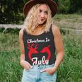 Christmas In July Cute Reindeer Hearts Graphic Top Unisex Tank Top