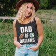Dad Of Ballers Funny Football Volleyball Dad Unisex Tank Top
