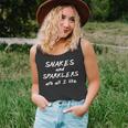 Funny Snakes And Sparklers All I Like 4Th Of July Unisex Tank Top