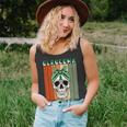 Glaucoma Warrior Skull Women Vintage Green Ribbon Glaucoma Glaucoma Awareness Unisex Tank Top