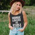 Horse Lovers Are Stable People Funny Distressed Barn Unisex Tank Top