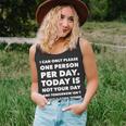 I Can Only Please One Person Per Day Sarcastic Funny Unisex Tank Top