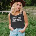 I Wasnt Born With Enough Middle Fingers Funny Jokes Unisex Tank Top