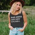 Mens Dad Jokes Are How Eye Roll Funny Fathers Day Birthday Unisex Tank Top