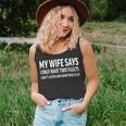 Mens My Wife Says I Only Have Two Faults 368 Trending Shirt Unisex Tank Top