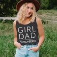 Outnumbered Dad Of Girls Men Fathers Day For Girl Dad Unisex Tank Top