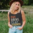 Mens Pay Drive Clap Cheer Dad Cheerleading Father Day Cheerleader Tank Top