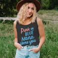 Pink Or Blue Nana Loves You Gender Baby Reveal Party Grandma Tank Top
