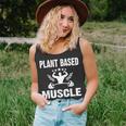 Plant Based Muscle Fitness Workout Vegan Weightlifter Unisex Tank Top