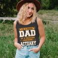 Proud Dad Of Awesome Actuary Fathers Day Gift Unisex Tank Top