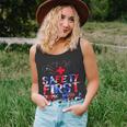 Safety First Drink With A Nurse Patriotic Nurse 4Th Of July Unisex Tank Top
