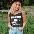 Twin Dad Of Twins 2022 Expecting Twin Dad Fathers Day Cute Unisex Tank Top