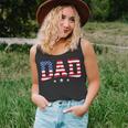 Mens Vintage Dad Fathers Day American Flag Usa Dad 4Th Of July Tank Top