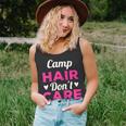 Womens Funny Camping Music Festival Camp Hair Dont CareShirt Unisex Tank Top