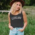 Womens Vintage Cleveland Distressed Cle Unisex Tank Top