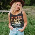 Womens Vintage Isnt Happy Hour Anytime Mega Pint Unisex Tank Top
