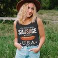 You Cant Spell Sausage Without Usa Funny Patriotic Unisex Tank Top
