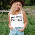 Beer Level Critical Unisex Tank Top