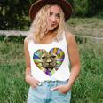 Colored Lion Heart Unisex Tank Top