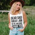 Dear Dad Great Job Were Awesome Thank You Father Quotes Dad Unisex Tank Top
